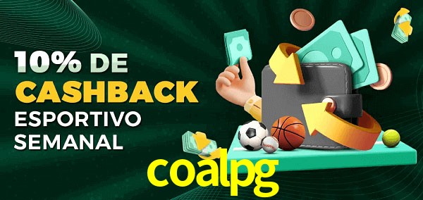 10% de bônus de cashback na coalpg